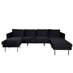 U-soffa Venture Home Zoom Sammet