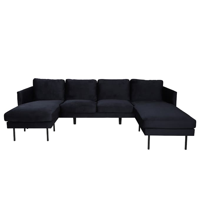 U-soffa Venture Home Zoom Sammet