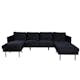 U-soffa Venture Home Zoom Sammet