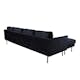 U-soffa Venture Home Zoom Sammet