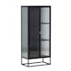 Vitrinskåp Venture Home Garis Svart Stål 160cm