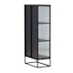 Vitrinskåp Venture Home Garis Svart Stål 160cm
