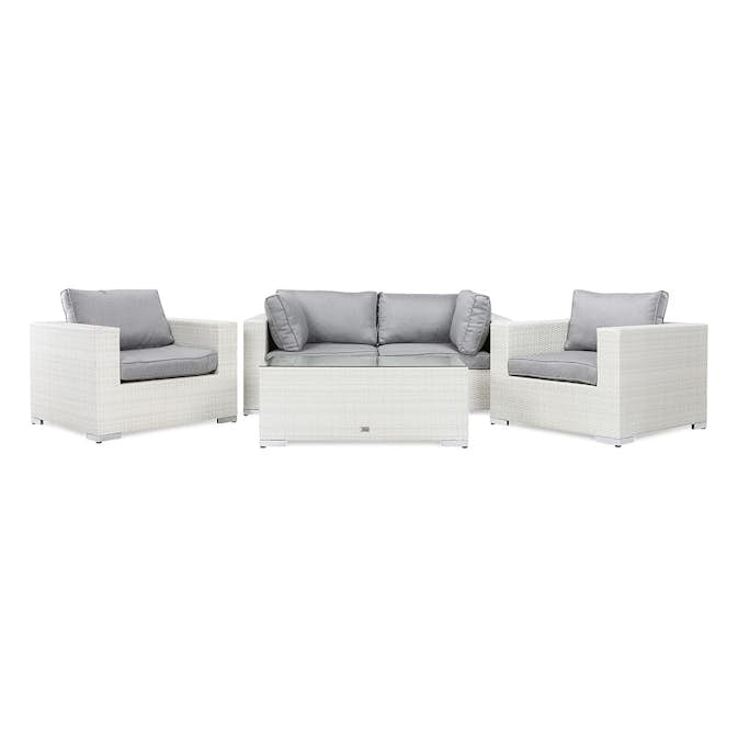 Loungegrupp Comfort Garden Bahamas 4-sits med Utebord och dynor Utomhus