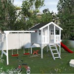 Lekstuga Palmako Toby 2,2 m² Upphöjd Stuga med Gungställning & Altan