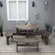 Picknickbord Baltic Garden Rondo Picnic, Robust Bänkbord med 8 Sittplatser