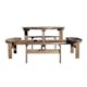 Picknickbord Baltic Garden Rondo Picnic, Robust Bänkbord med 8 Sittplatser