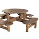 Picknickbord Baltic Garden Rondo Picnic, Robust Bänkbord med 8 Sittplatser