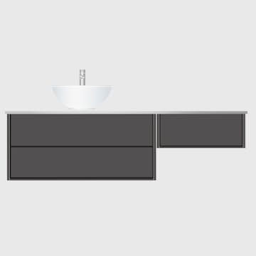 Tvättställsskåp Hafa Edge 1000 med Sidomodul 600