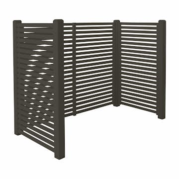 Avfallsskjul PLUS Tokyo Umbragrå 197x100x148 cm