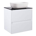 Tvättställsskåp Alterna Luxor med Bänkskiva Kvartskomposit och Rektangulärt Tvättställ