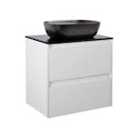 Tvättställsskåp Alterna Luxor med Bänkskiva Kvartskomposit och Rektangulärt Tvättställ