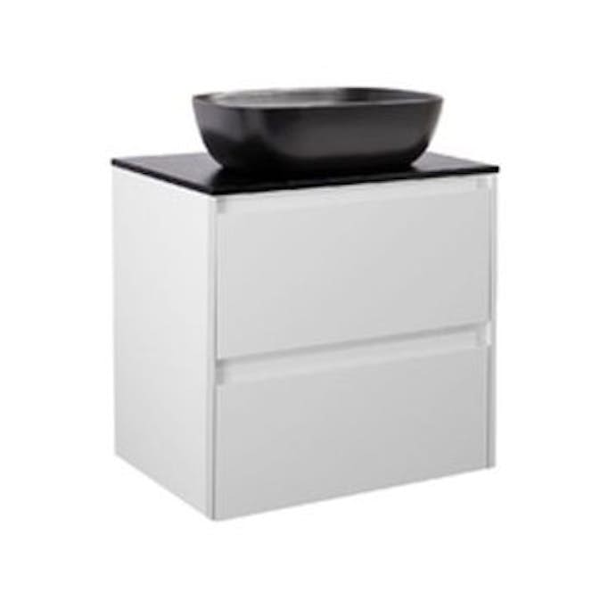 Tvättställsskåp Alterna Luxor med Bänkskiva Kvartskomposit och Rektangulärt Tvättställ