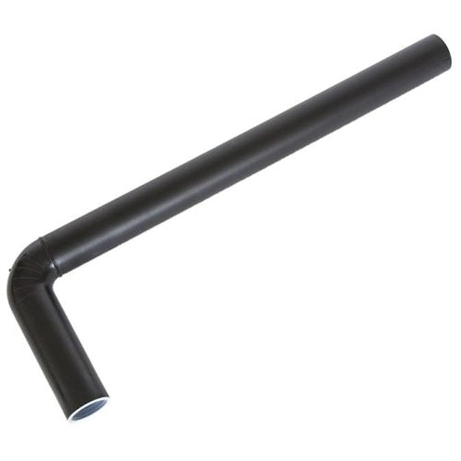 Utloppsrör Alterna Svart Enkel