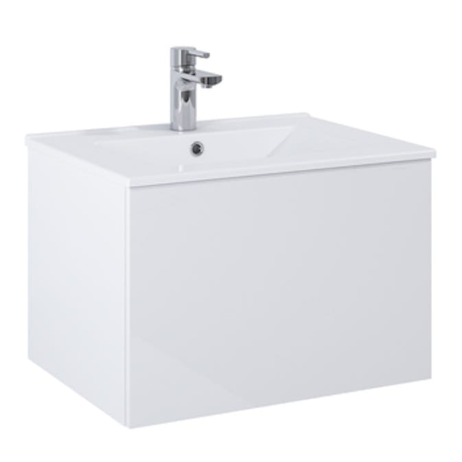 Tvättställsskåp Alterna Ella Kompakt med Ariella Porslin Tvättställ