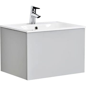 Tvättställsskåp Alterna Ella Kompakt med Ariella Mineralkomposit Tvättställ