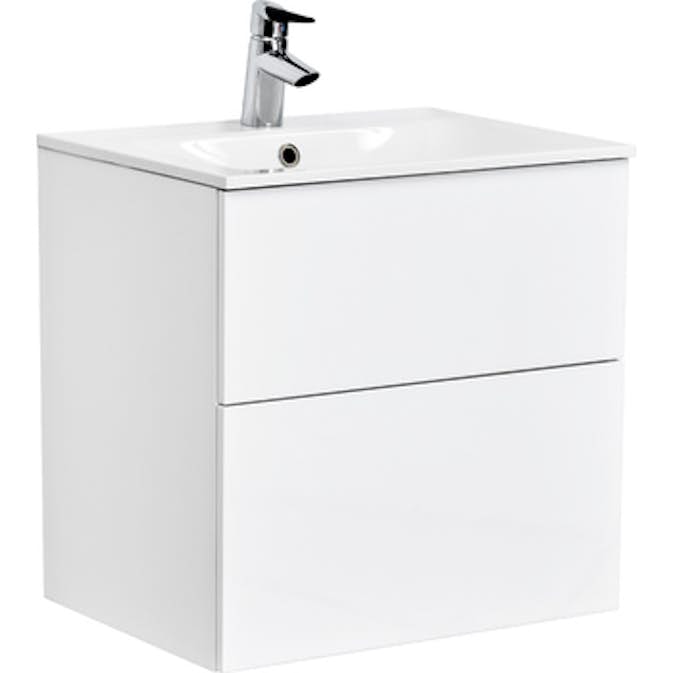 Tvättställsskåp Alterna Isella Kompakt med Ariella Mineralkomposit Tvättställ