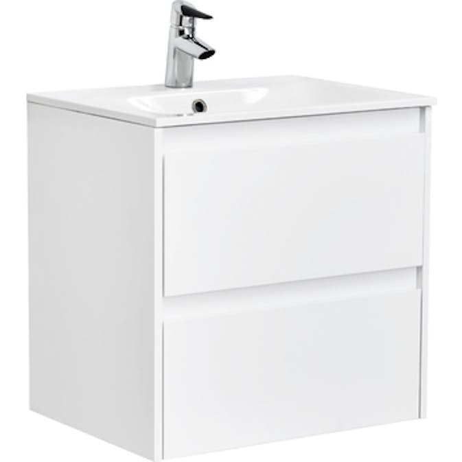 Tvättställsskåp Alterna Luxor Kompakt med Materialkomposit Tvättställ