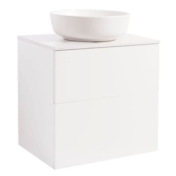 Tvättställsskåp Alterna Isella med Bänkskiva Kvartskomposit och Runt Tvättställ