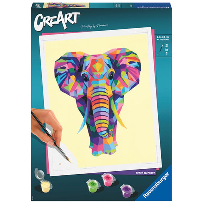 Pyssel Ravensburger CreArt Funky Elephant