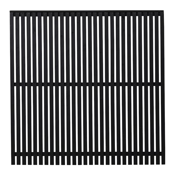 Staket PLUS Sendai Grundmålad Svart 180×180 cm