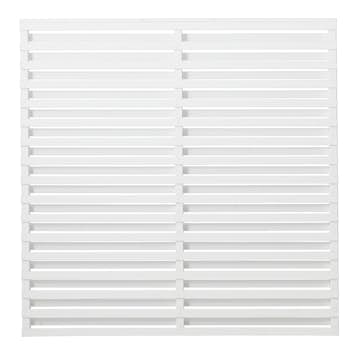 Staket PLUS Osaka Grundmålad Vit 180×180 cm