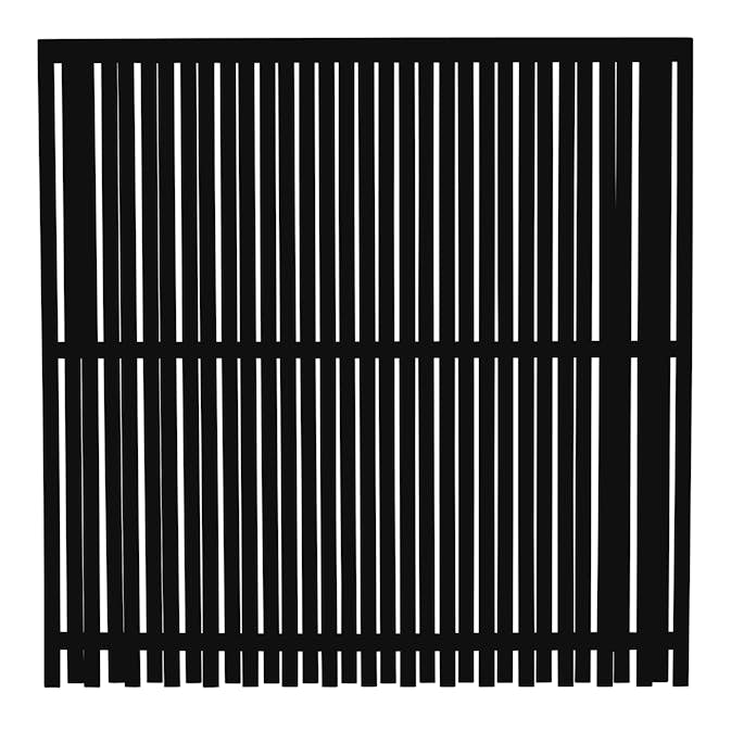 Staket PLUS Nagano Grundmålad Svart 180x180 cm