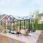 Växthus Metalcraft T-Format 11,6m² 4mm Säkerhetsglas