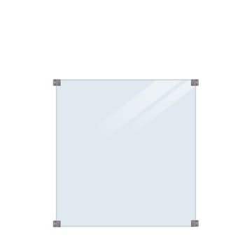 Glasstaket PLUS Klarglas 90x91 Runda Beslag