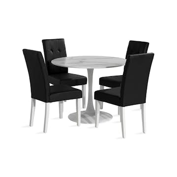 Matgrupp Scandinavian Choice Caitly med 4 Viktor Stolar