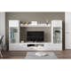 TV-Möbelset In Living Mellon Vit TV-Bänk & Hyllor 260cm