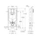 WC-Fixtur Grohe Solido 2in1 113 cm