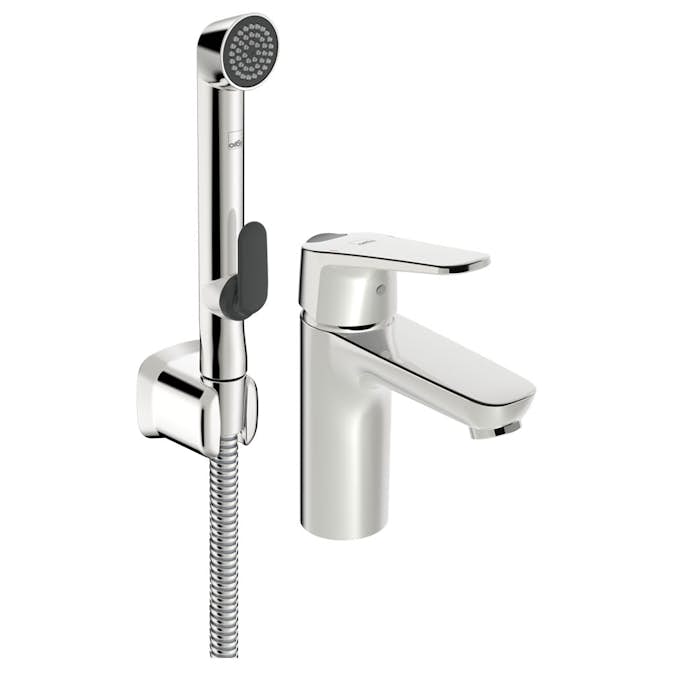 Tvättställsblandare Oras Vega XL 1801FG med Bidetta Handdusch