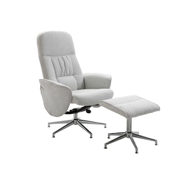 Fåtölj Venture Home Rolf med Fotpall