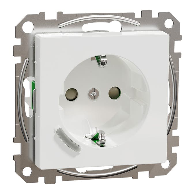 Vägguttag Schneider Electric Exxact med Energimätning