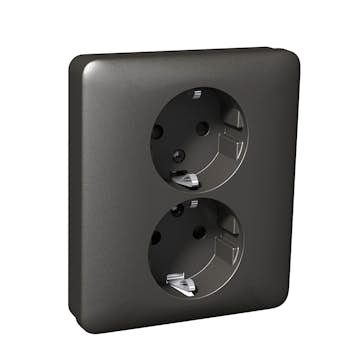 Vägguttag Schneider Electric Exxact Snabbanslutning