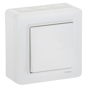 Strömbrytare Schneider Electric Exxact Trapp/1-pol IP44