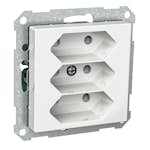Vägguttag Schneider Electric Exxact 3-vägs klass II