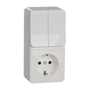 Vägguttag Schneider Electric Exxact Kron