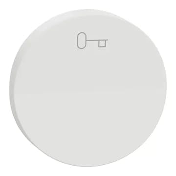 Vippa Elko One Med Nyckelsymbol för Strömställare Renvit - Tillbehör Elinstallation