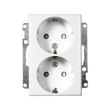 Vägguttag Elko 2-Vägs Utan ram RS Renvit