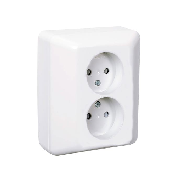 Vägguttag Elko 2-Vägs Infällt RS Renvit