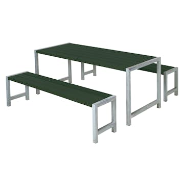 Picknickbord PLUS 186 cm Grön Utomhus