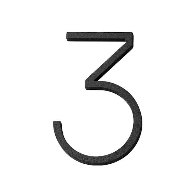 Husnummer Habo Selection Contemporary Stor Svart