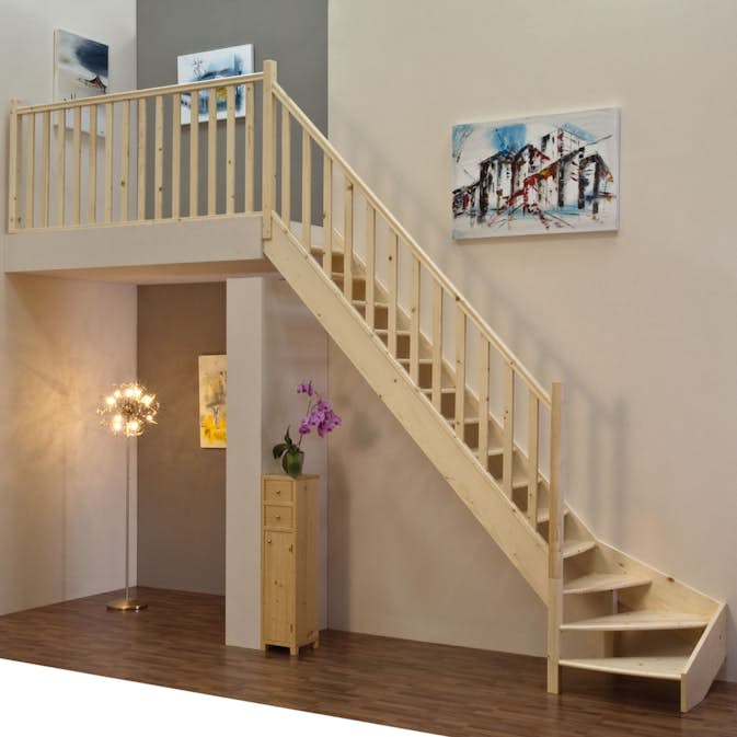 Lofttrappa Byggera Prima L-form