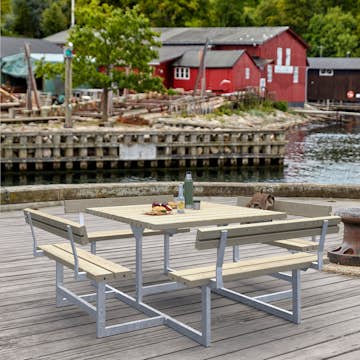 Picknickbord PLUS Picnic med 4 Ryggstöd Utomhus