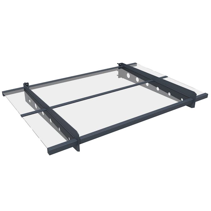 Entrétak Fornorth Modern Aluminium/Akryl 120x80 cm Väderbeständig