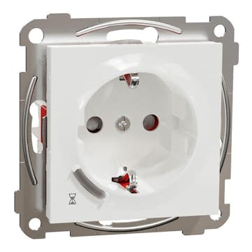 Timer Eluttag Elko RS 1-vägs 16A Vit Infällbar