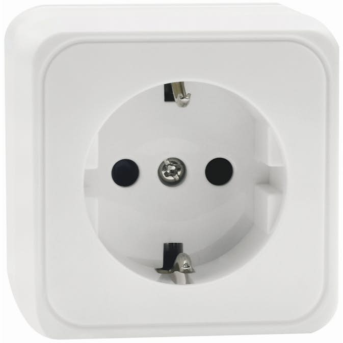 Uttag Malmbergs Gamma 1-Vägs Vit