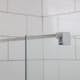 Duschhörn Bathlife Mångsidig Rak Vägg + Rak Dörr Delvis Frostat Glas