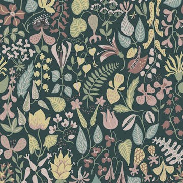 Tapet Boråstapeter Stig Lindberg Herbarium 1976